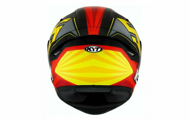 Casca integrala KYT TT-Course Flux negru/galben/rosu - MotoRR