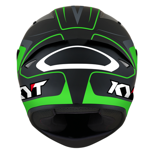 Casca integrala KYT TT-Course Overtech negru/verde - MotoRR