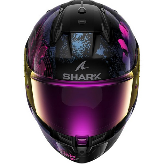 Casca integrala Shark D-Skwal 3 Lady Mayfer negru / albastru / roz Pinlock ready - MotoRR
