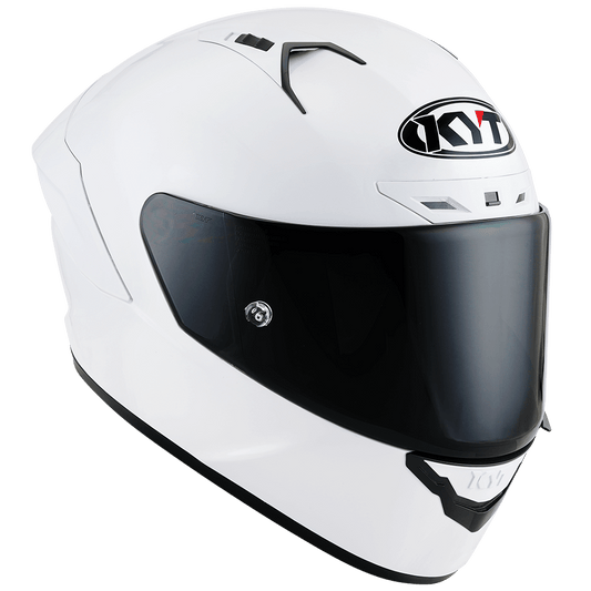 Casca integrala KYT NZ Race Plain alb - MotoRR