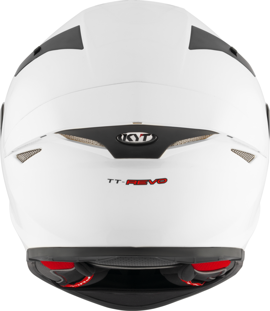Casca integrala KYT TT-Revo Plain alb - MotoRR