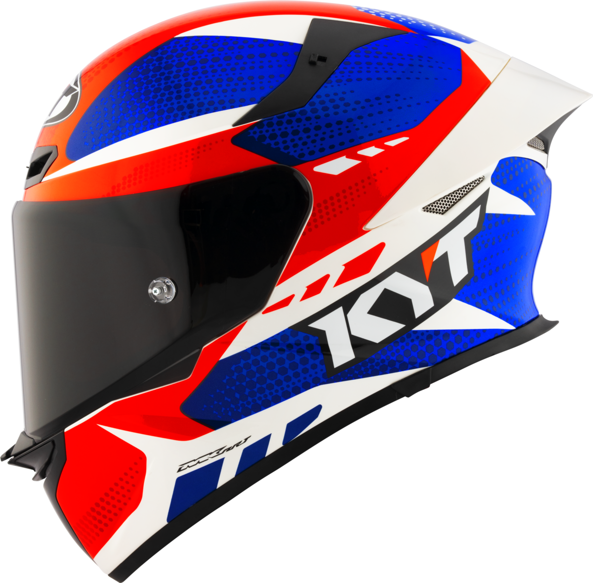 Casca integrala KYT TT-Revo Gear albastru/rosu - MotoRR