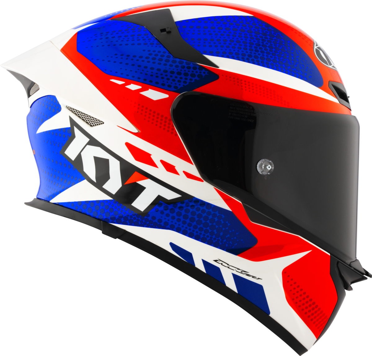 Casca integrala KYT TT-Revo Gear albastru/rosu - MotoRR