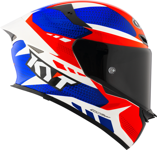 Casca integrala KYT TT-Revo Gear albastru/rosu - MotoRR