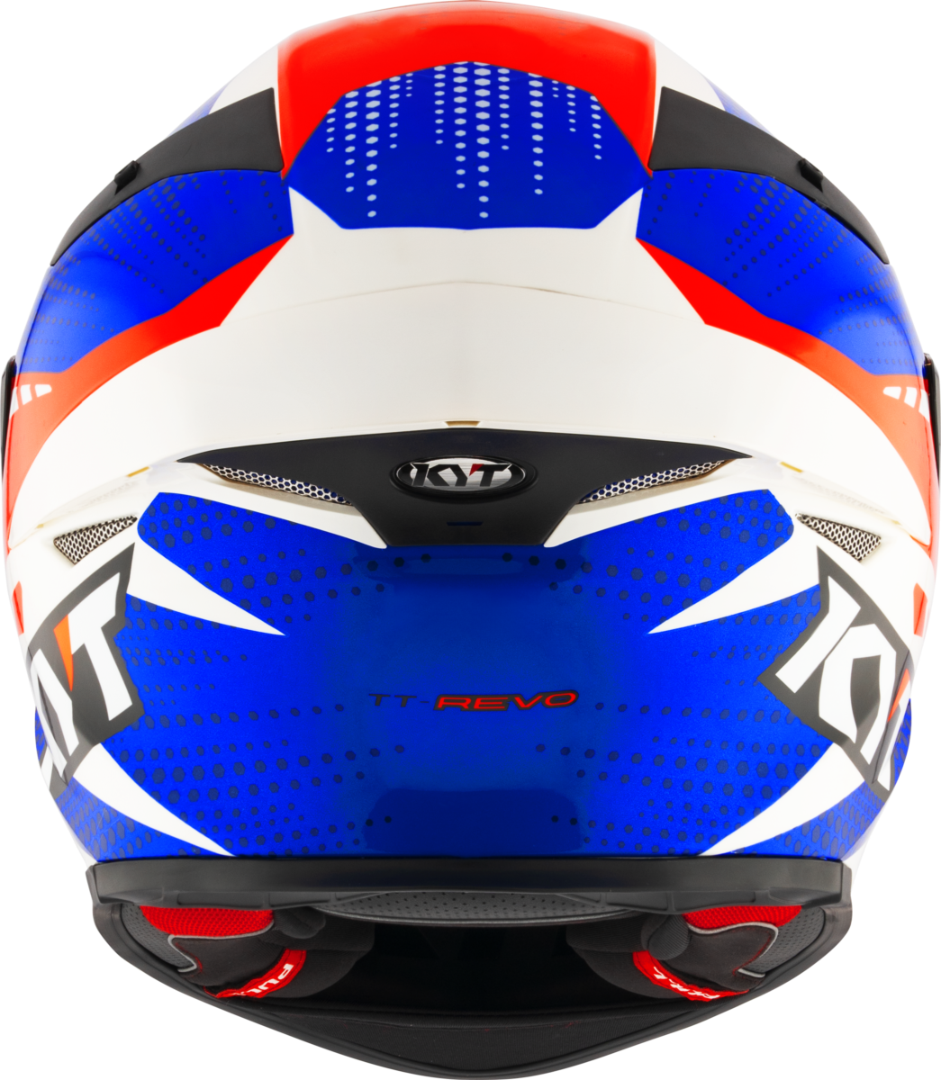 Casca integrala KYT TT-Revo Gear albastru/rosu - MotoRR
