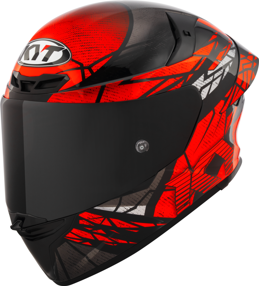 Casca integrala KYT TT-Revo Combustion Matt rosu - MotoRR