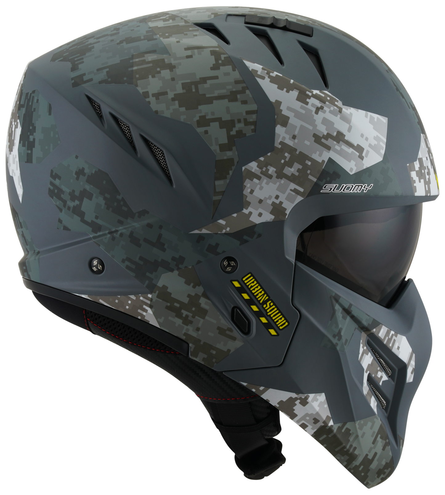 Casca integrala Suomy Armor Urban Squad camuflaj mat gri - MotoRR