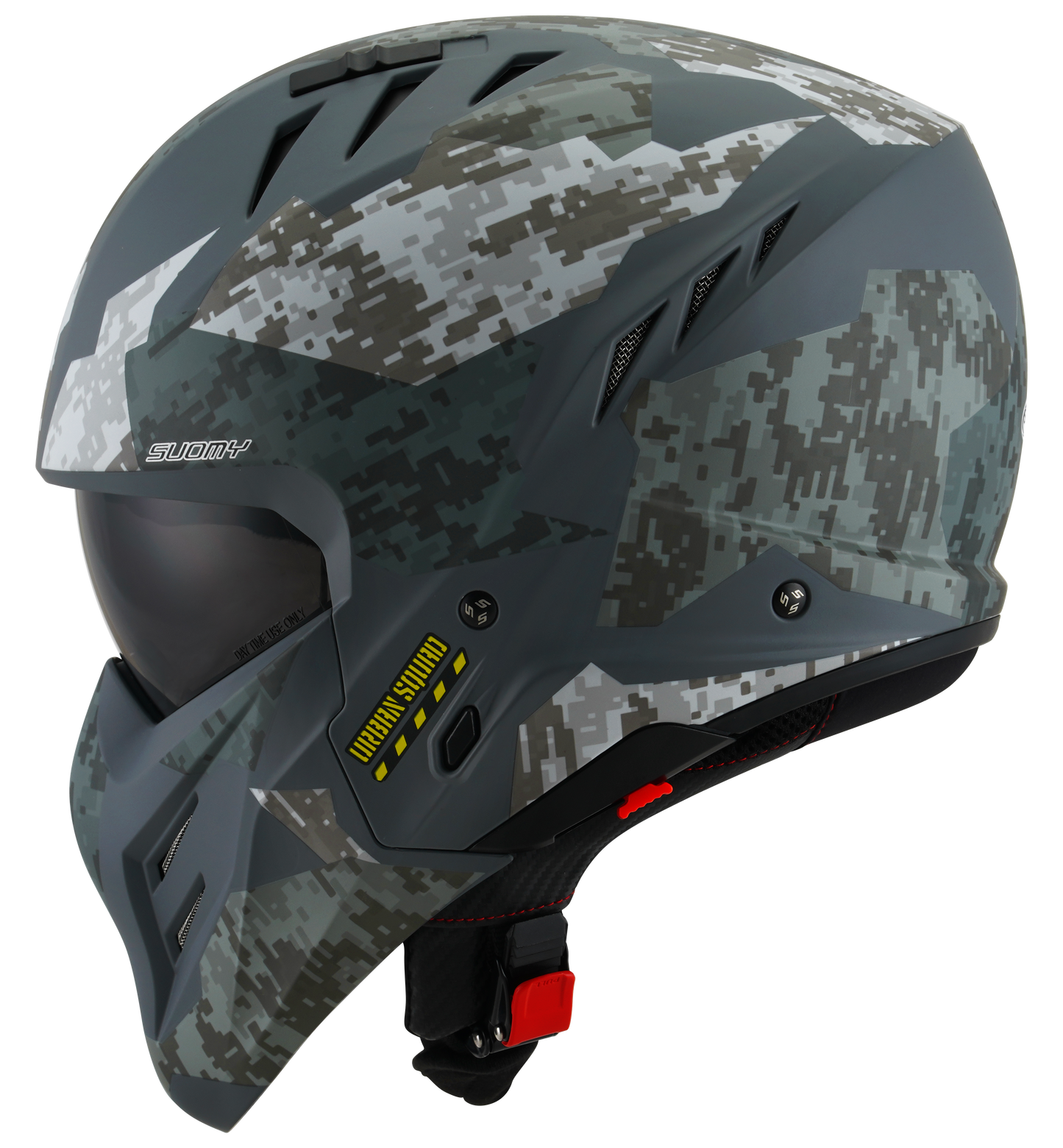 Casca integrala Suomy Armor Urban Squad camuflaj mat gri - MotoRR