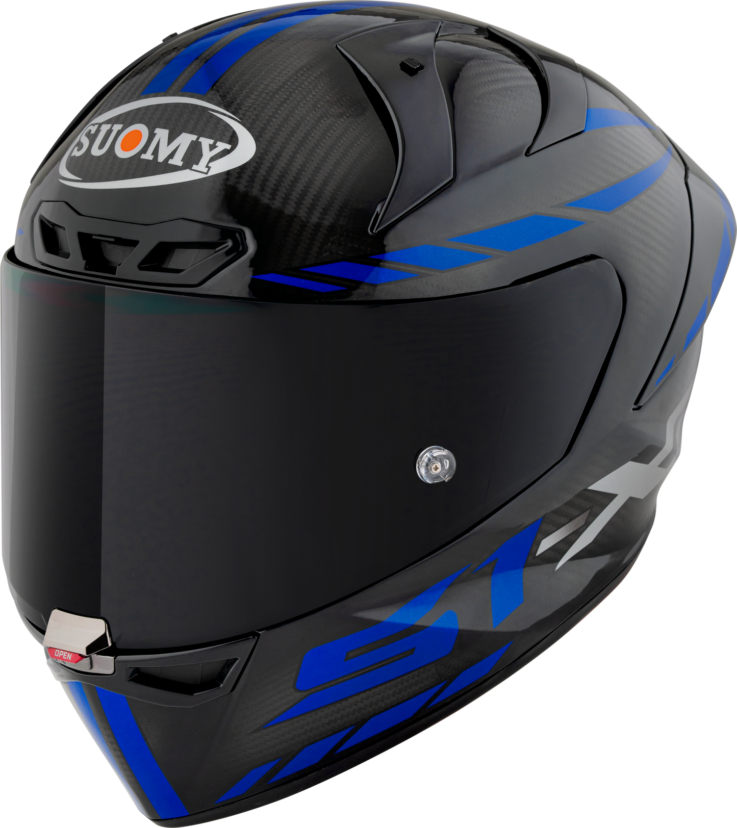 Casca integrala Suomy S1-XR GP Carbon Hypersonic albastru - MotoRR