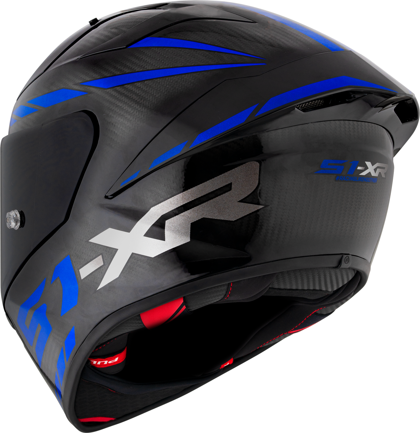Casca integrala Suomy S1-XR GP Carbon Hypersonic albastru - MotoRR