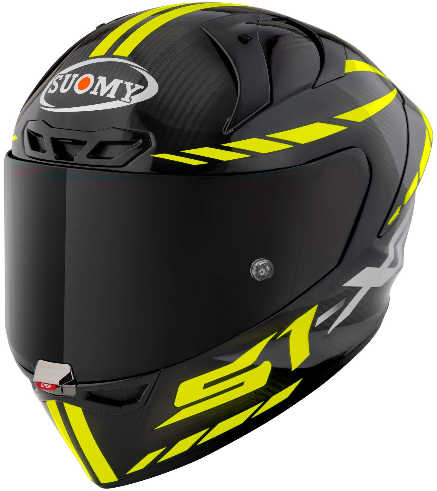 Casca integrala Suomy S1-XR GP Carbon Hypersonic galben - MotoRR