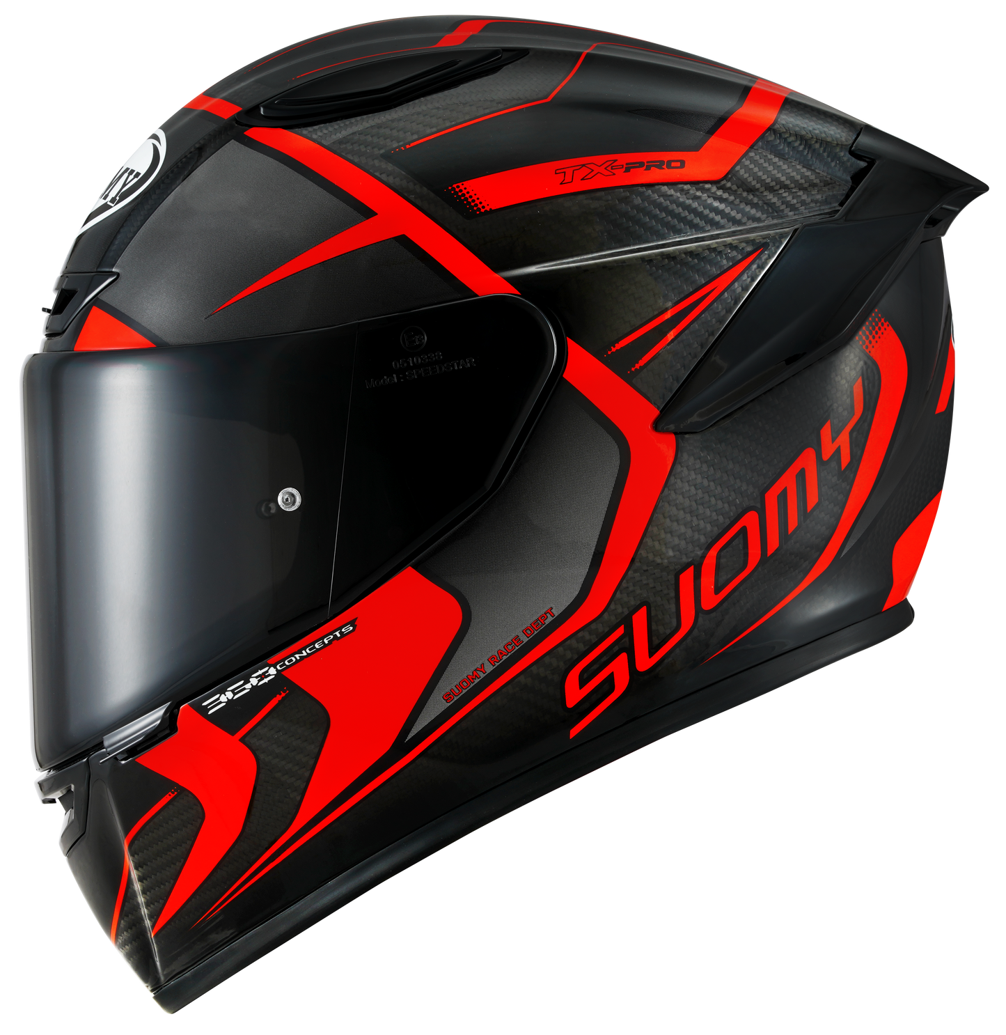 Casca integrala Suomy TX-PRO rosu/negru - MotoRR