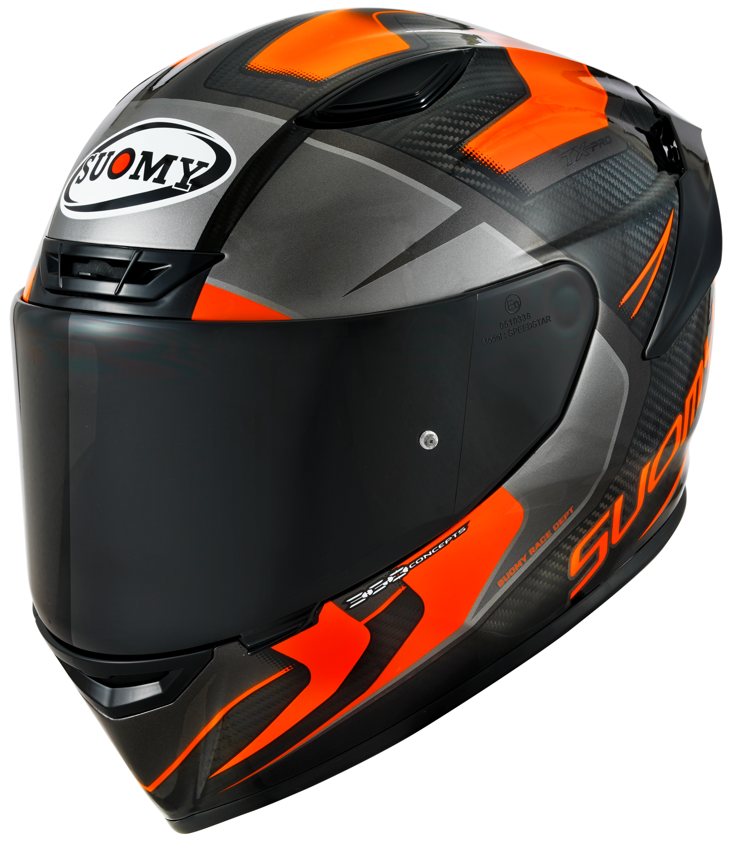 Casca integrala Suomy TX-PRO negru/portocaliu - MotoRR