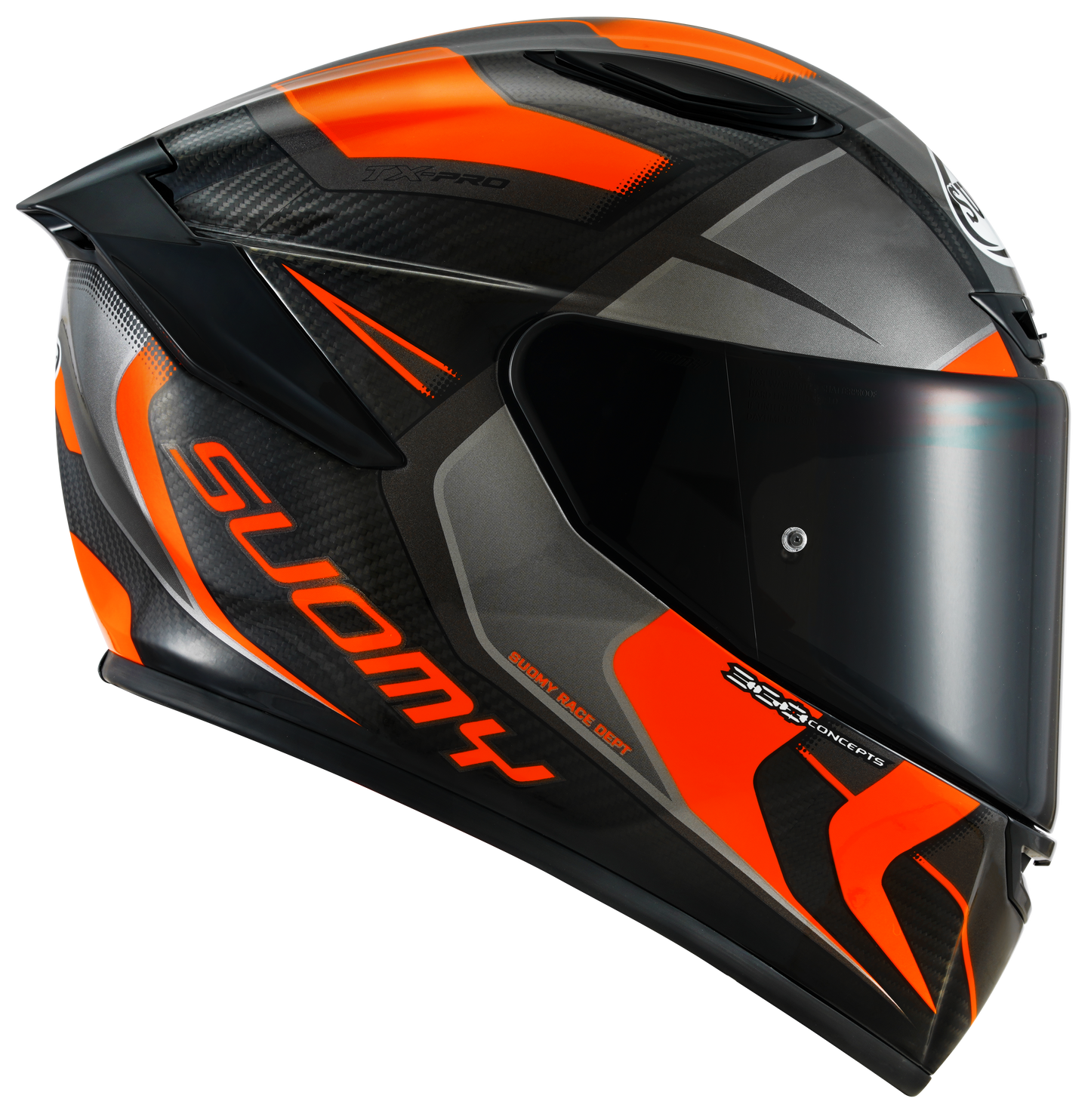Casca integrala Suomy TX-PRO negru/portocaliu - MotoRR