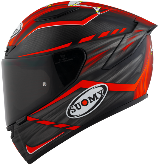 Casca integrala Suomy TX-PRO Johnson Replica rosu mat - MotoRR