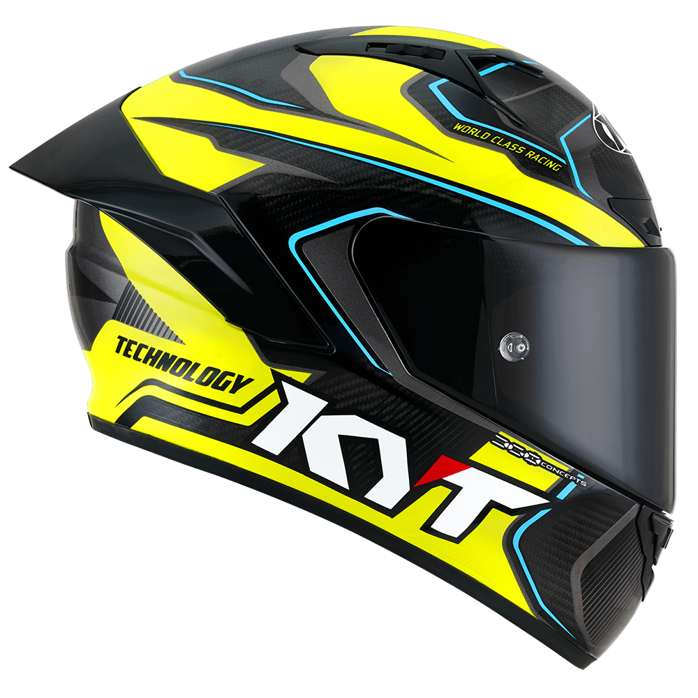 Casca integrala KYT NZ Race Competition Carbon galben - MotoRR