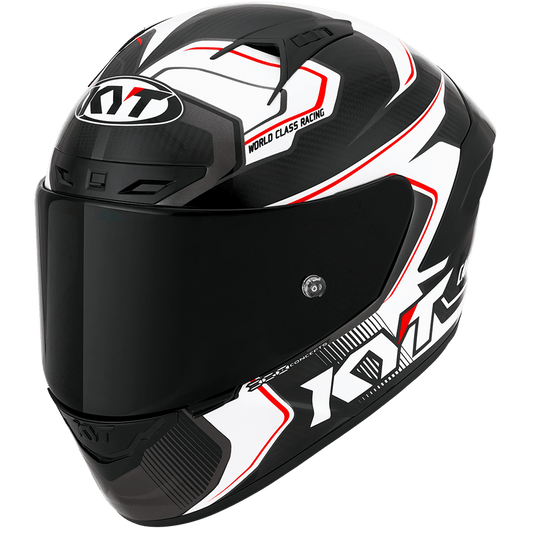 Casca integrala KYT NZ Race Competition Carbon alb - MotoRR