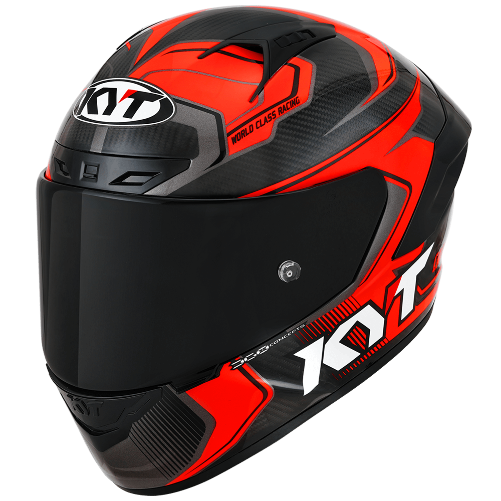 Casca integrala KYT NZ Race Competition Carbon rosu - MotoRR