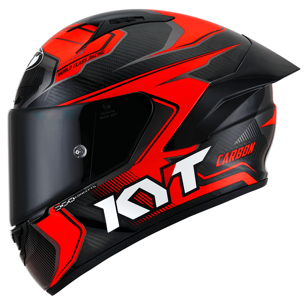 Casca integrala KYT NZ Race Competition Carbon rosu - MotoRR