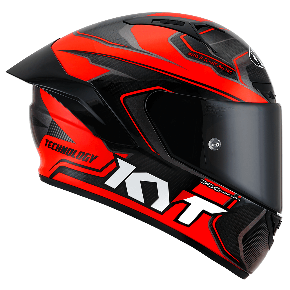 Casca integrala KYT NZ Race Competition Carbon rosu - MotoRR