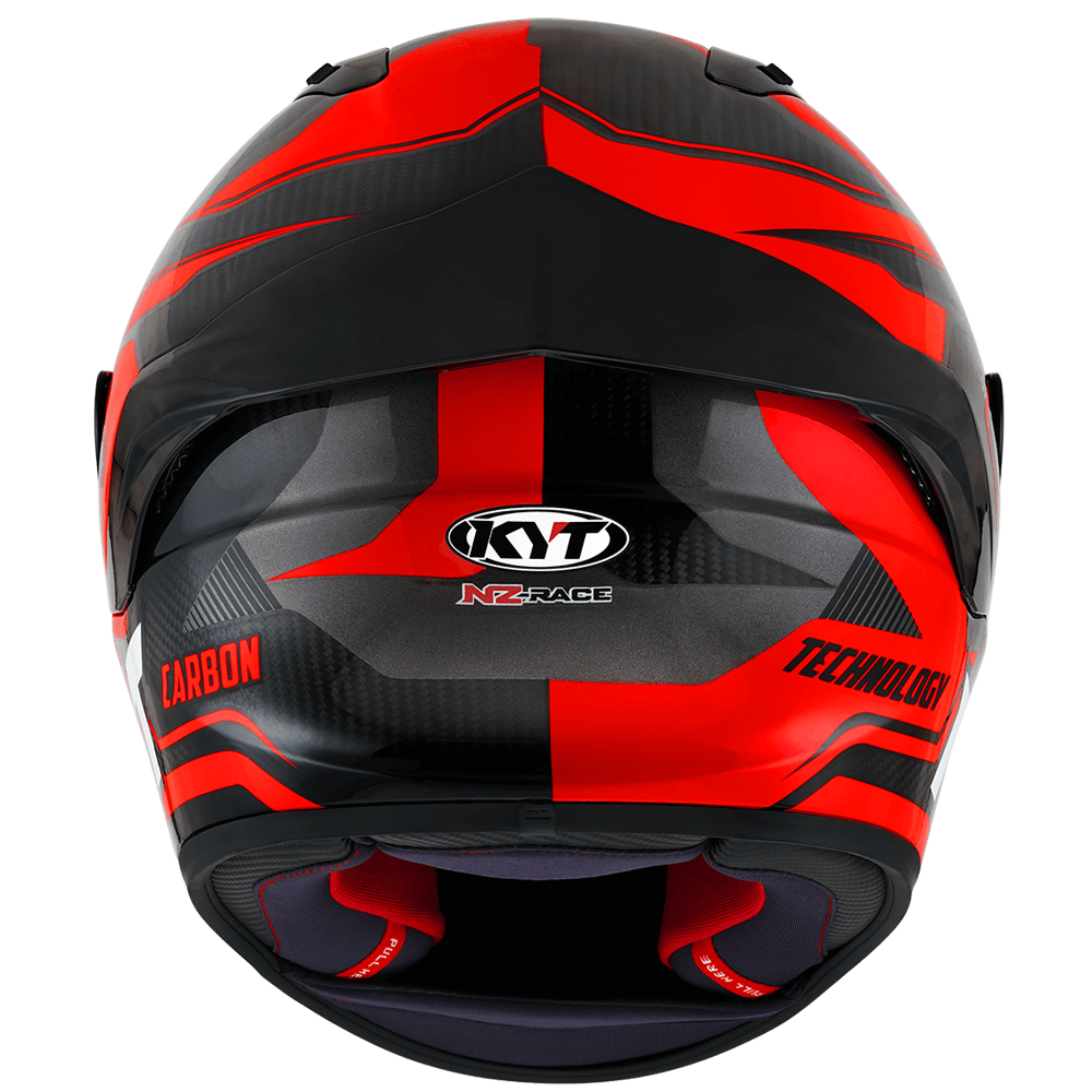Casca integrala KYT NZ Race Competition Carbon rosu - MotoRR