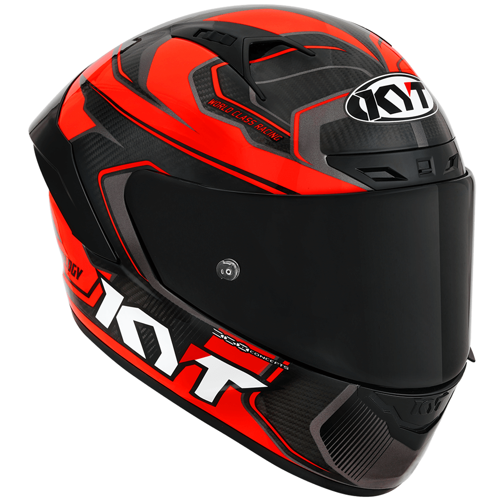 Casca integrala KYT NZ Race Competition Carbon rosu - MotoRR