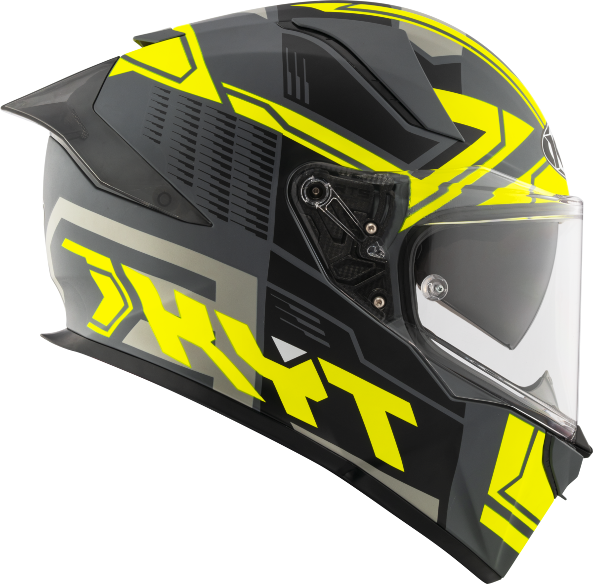 Casca integrala KYT R2R Octane Matt negru/galben - MotoRR