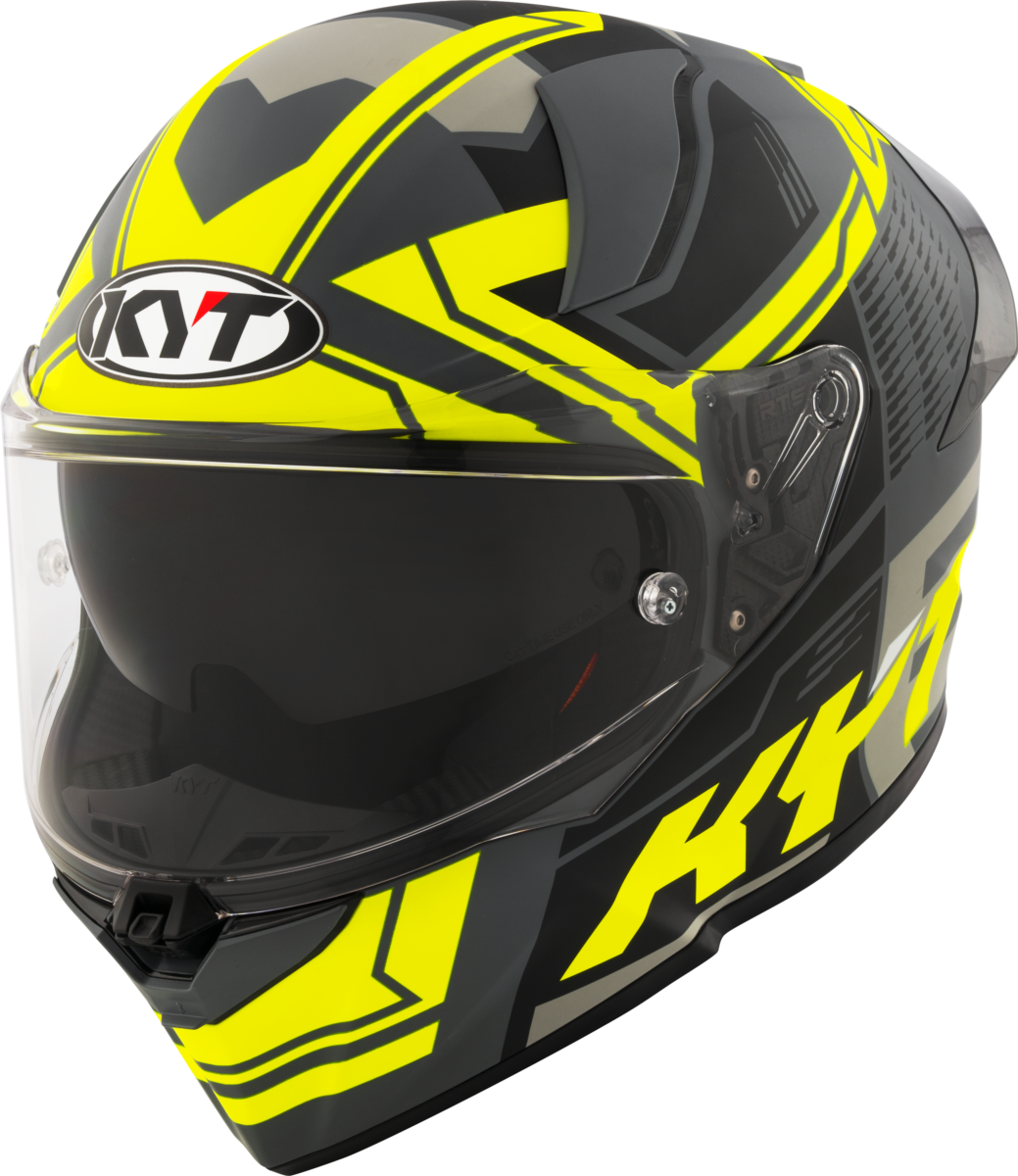 Casca integrala KYT R2R Octane Matt negru/galben - MotoRR