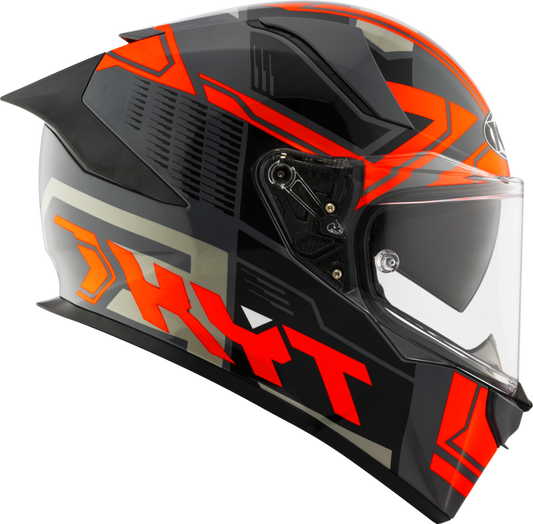 Casca integrala KYT R2R Octane Matt negru/portocaliu - MotoRR