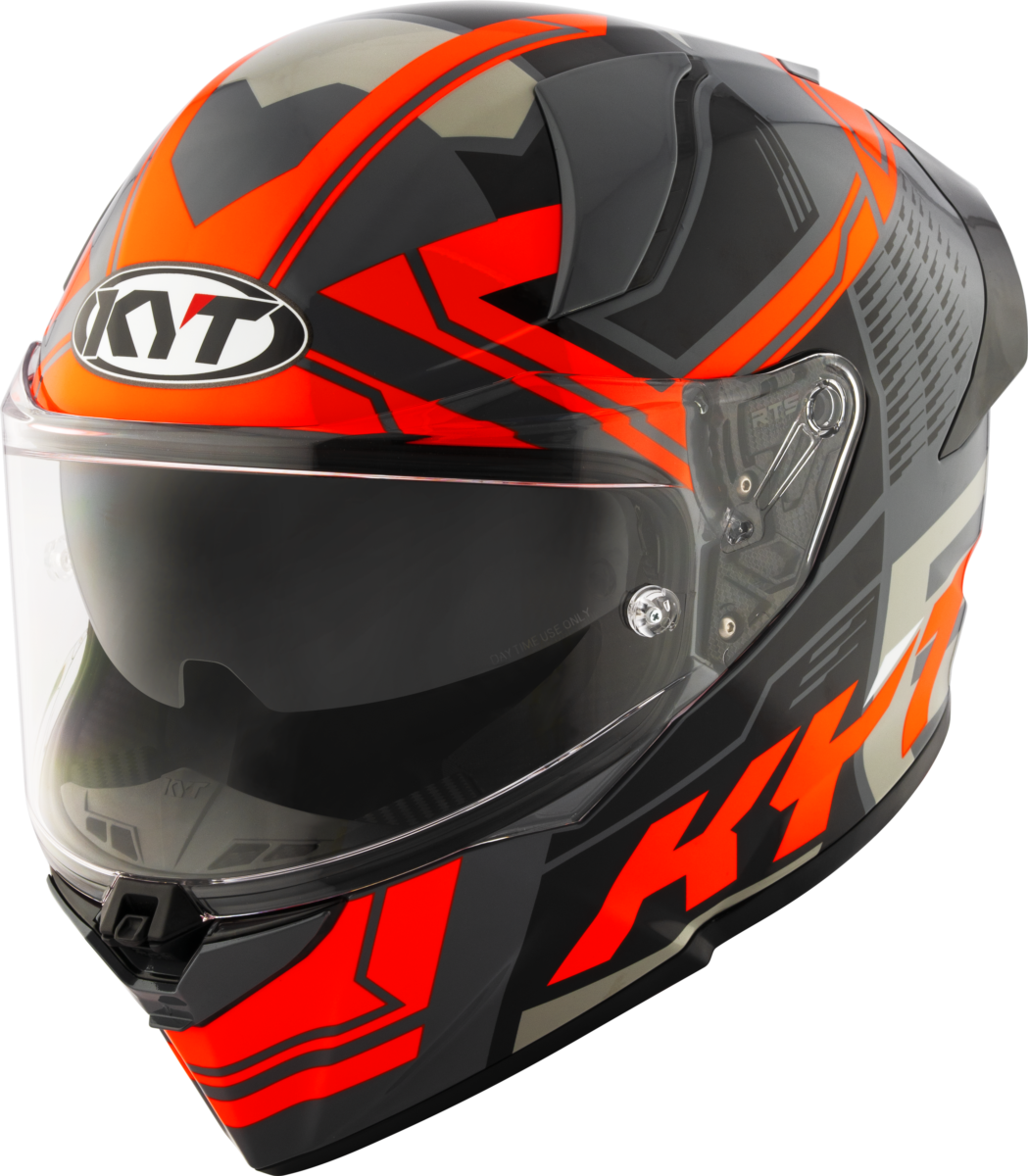 Casca integrala KYT R2R Octane Matt negru/portocaliu - MotoRR