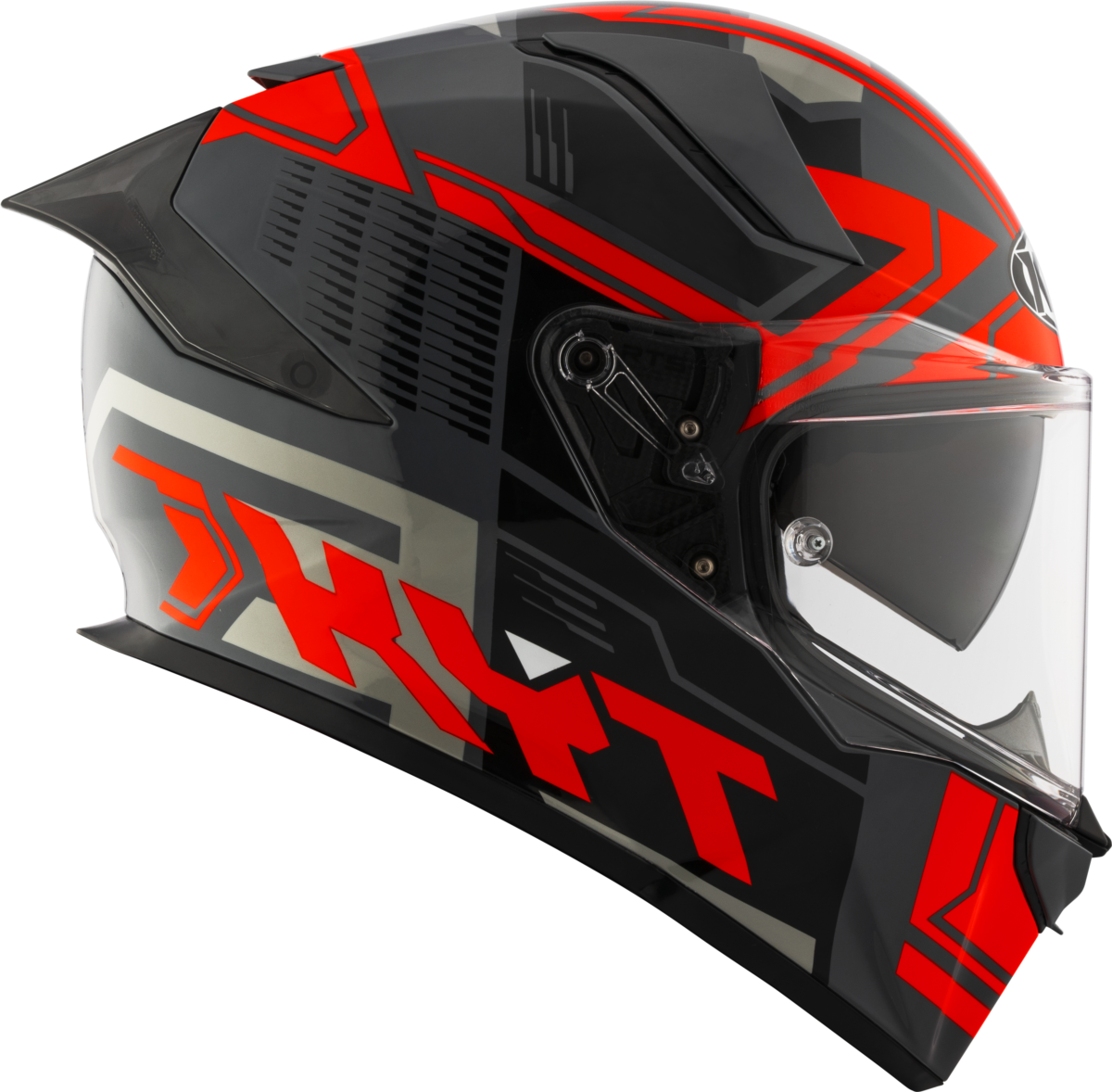 Casca integrala KYT R2R Octane Matt negru/rosu - MotoRR