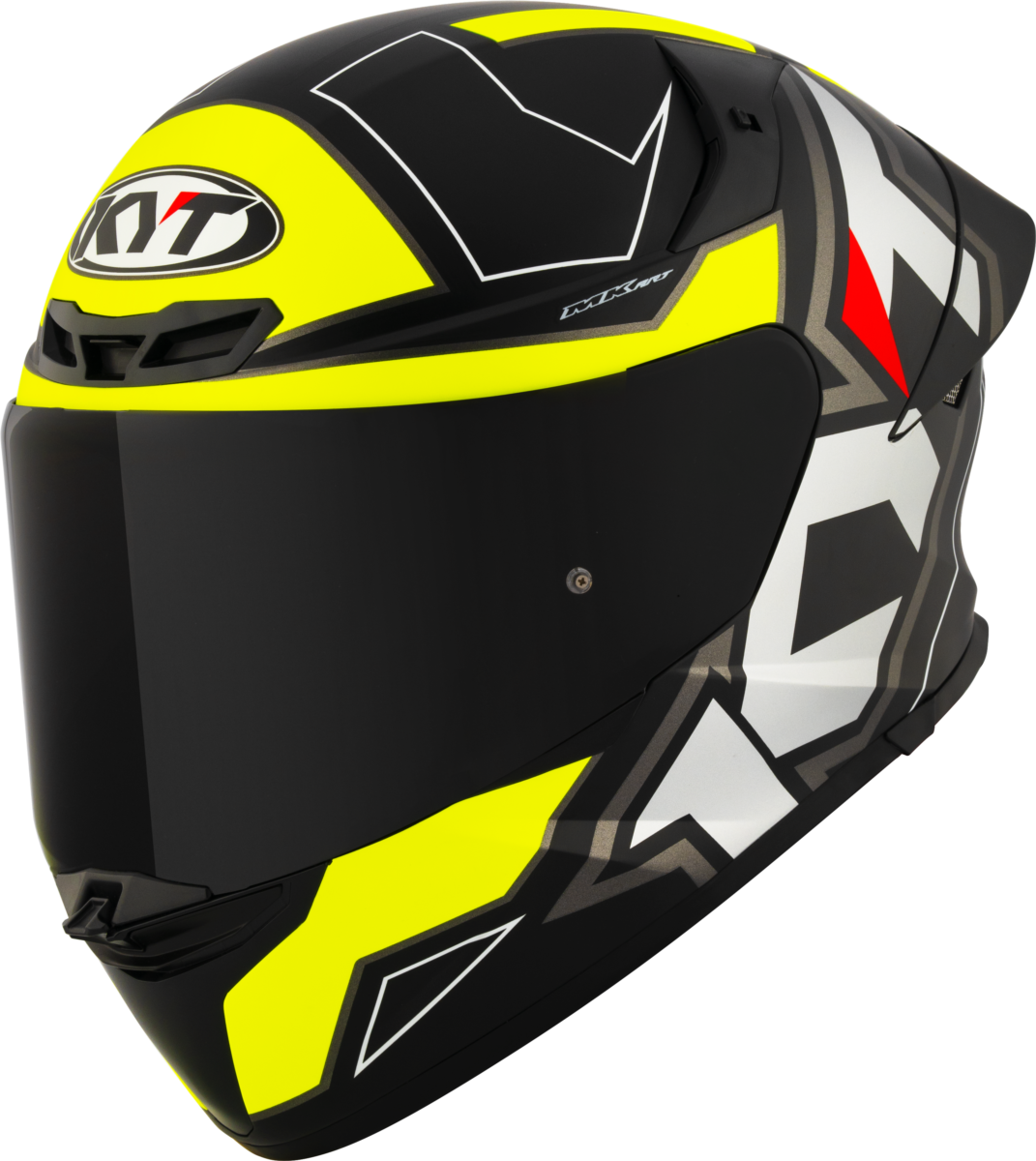 Casca integrala KYT TT-Revo Electron Mat gri/galben - MotoRR