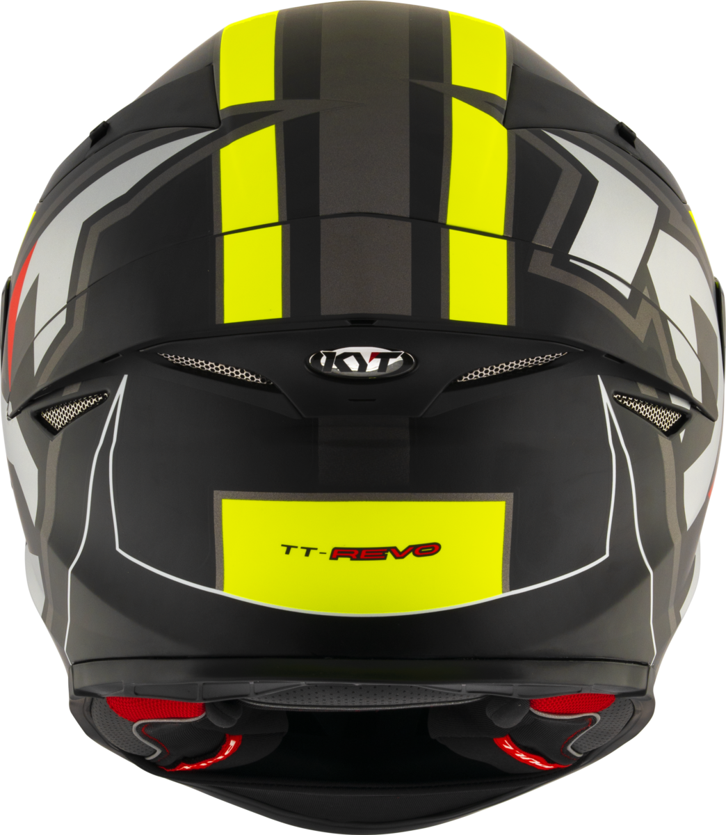 Casca integrala KYT TT-Revo Electron Mat gri/galben - MotoRR