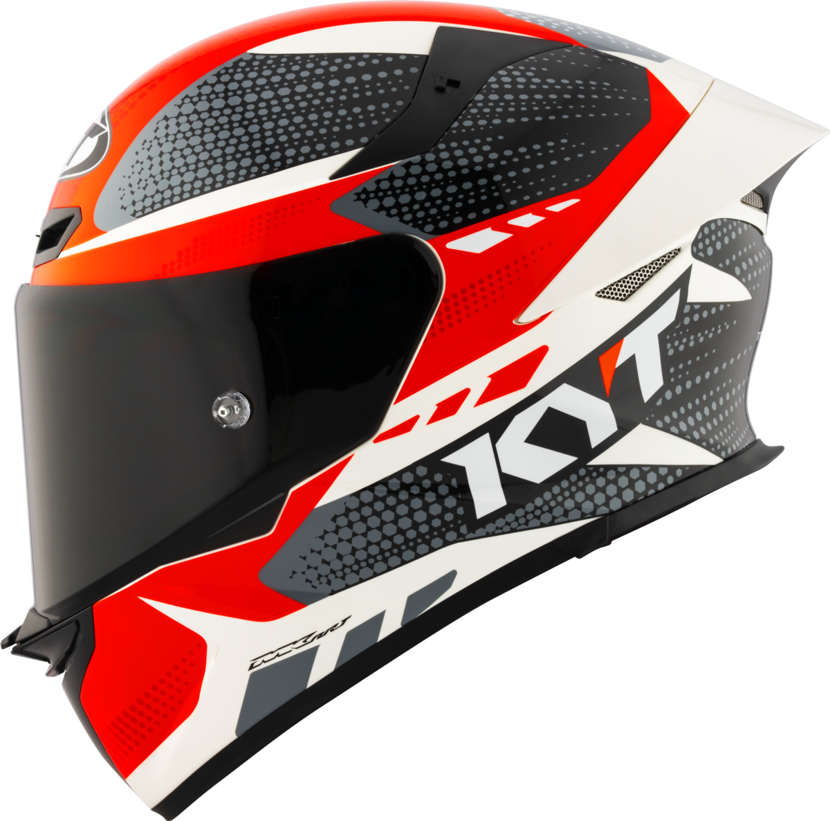 Casca integrala KYT TT-Revo Gear negru/rosu - MotoRR