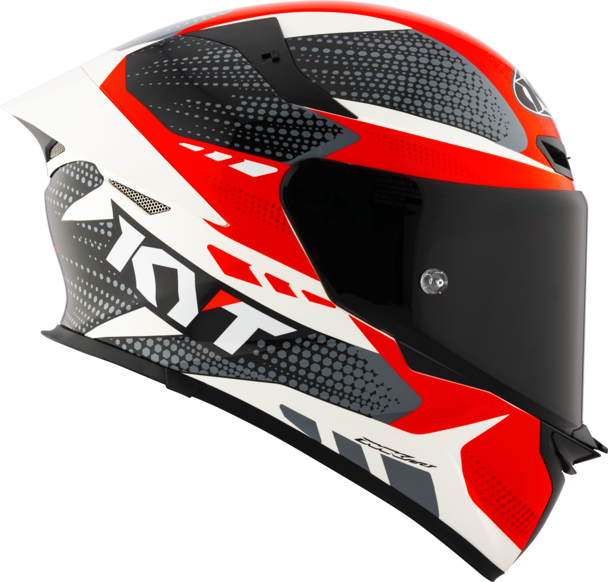 Casca integrala KYT TT-Revo Gear negru/rosu - MotoRR