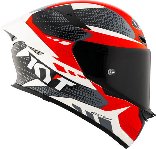 Casca integrala KYT TT-Revo Gear negru/rosu - MotoRR