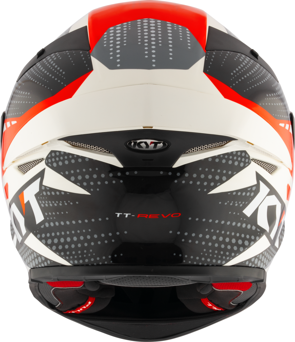 Casca integrala KYT TT-Revo Gear negru/rosu - MotoRR