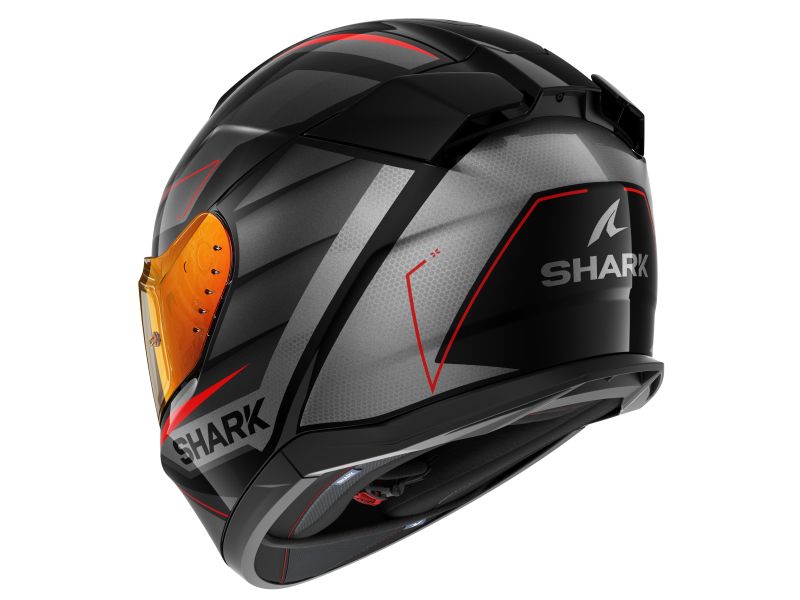 Casca integrala Shark D-Skwal 3 Sizler Mat negru / gri / rosu - MotoRR