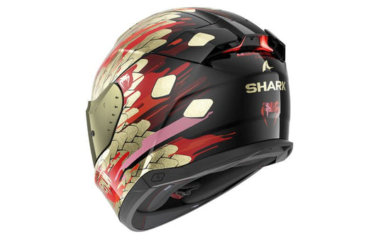 Casca integrala cu LED Shark Skwal i3 Venum negru / auriu / rosu - MotoRR