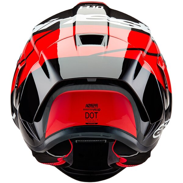 Casca integrala Alpinestars Supertech R10 Carbon Element negru/rosu/alb - MotoRR