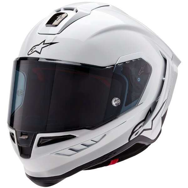 Casca integrala Alpinestars Supertech R10 Carbon Solid alb - MotoRR
