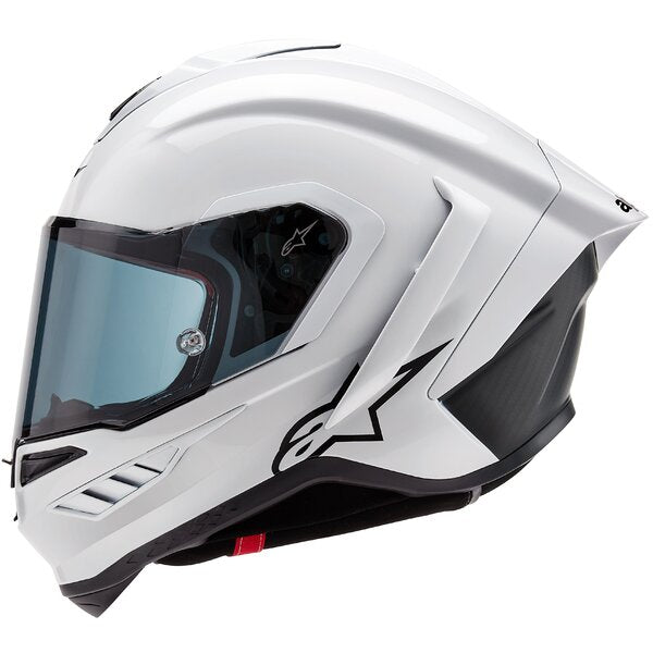 Casca integrala Alpinestars Supertech R10 Carbon Solid alb - MotoRR