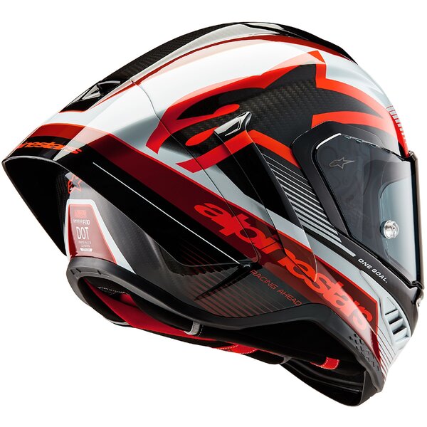 Casca integrala Alpinestars Supertech R10 Carbon Team negru/rosu/alb - MotoRR
