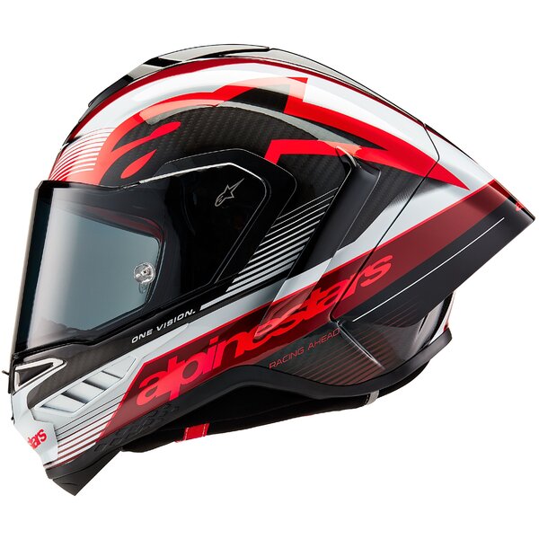 Casca integrala Alpinestars Supertech R10 Carbon Team negru/rosu/alb - MotoRR