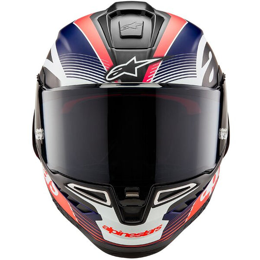 Casca integrala Alpinestars Supertech R10 Carbon Team negru/albastru/rosu - MotoRR