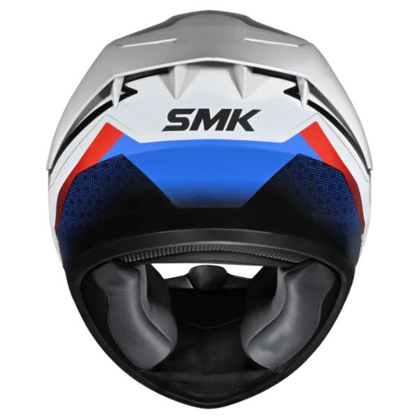 Casca integrala SMK Stellar Sport Flight alb-albastru-rosu - MotoRR