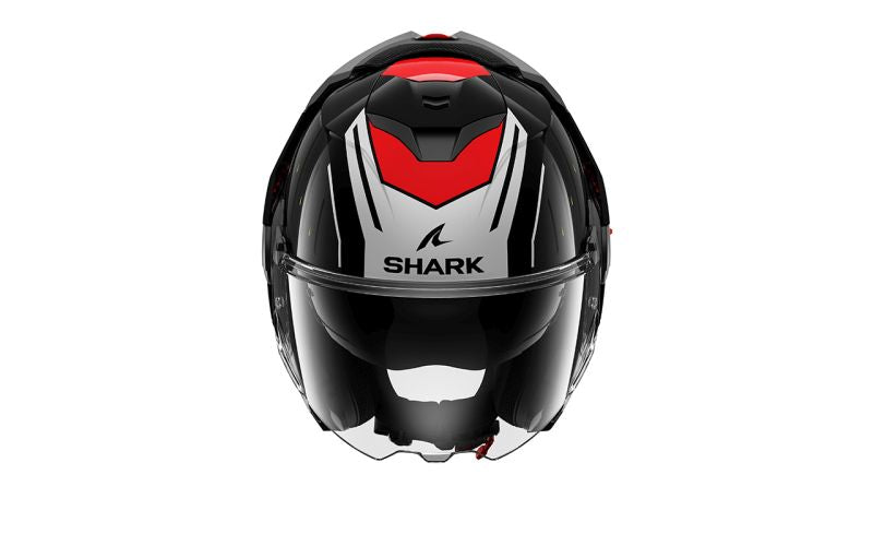 Casca Flip-Back Shark Oxo Rydger negru / rosu / alb - MotoRR