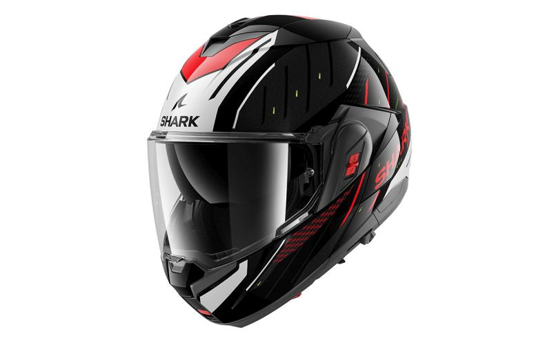 Casca Flip-Back Shark Oxo Rydger negru / rosu / alb - MotoRR