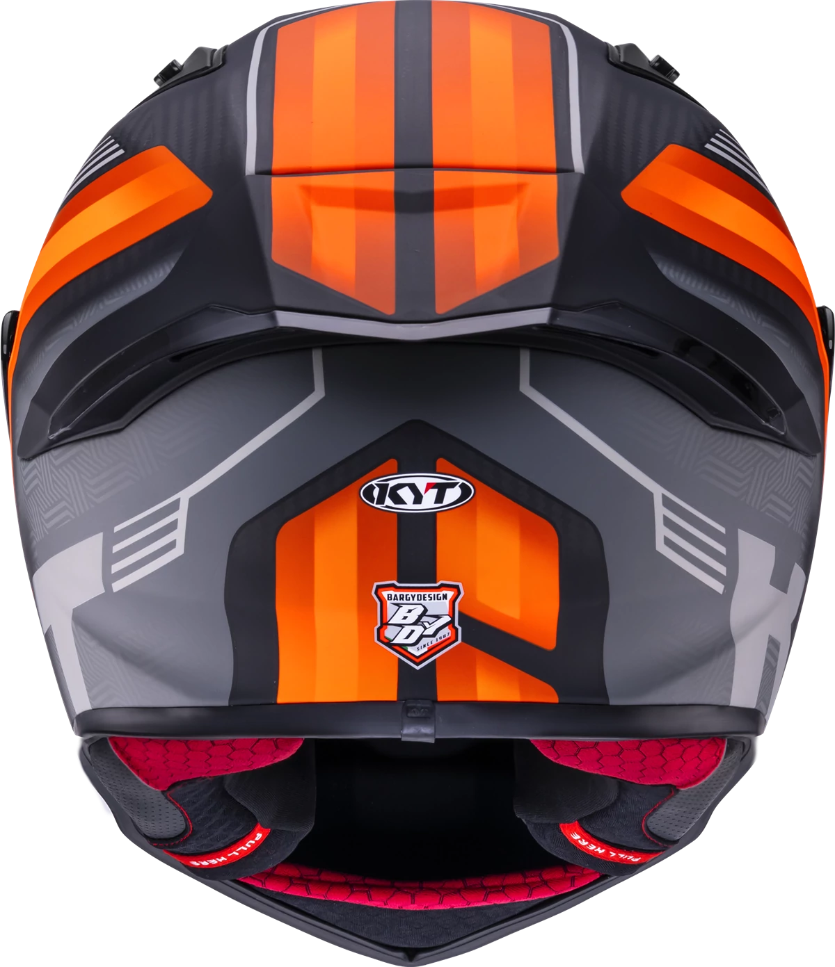 Casca integrala KYT R1R Carbon Accelerator portocaliu mat - MotoRR