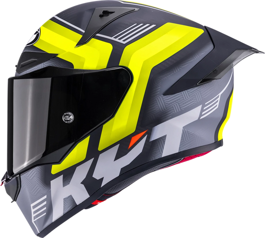 Casca integrala KYT R1R Carbon Accelerator galben mat - MotoRR